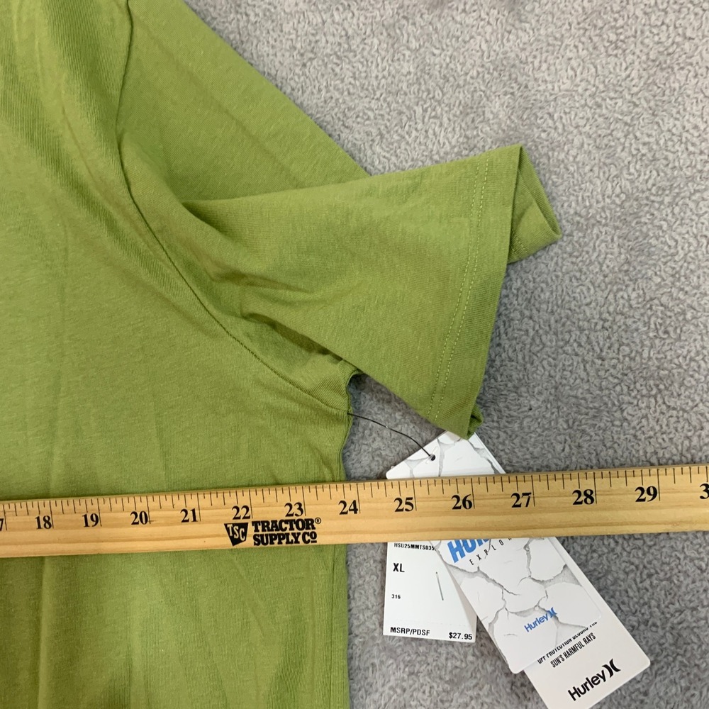 NWT Hurley Explore T-Shirt Men's XL Green Cotton Blend Graphic  UPF 30 - Picture 6 of 11